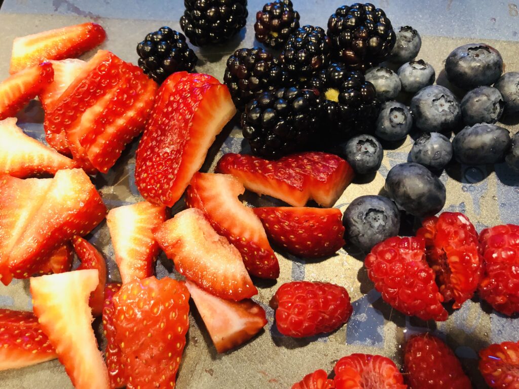 Berries for Patriotic Toast