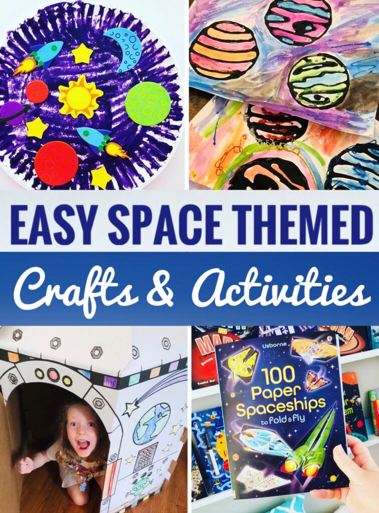 Easy Space Themed Crafts and Activities