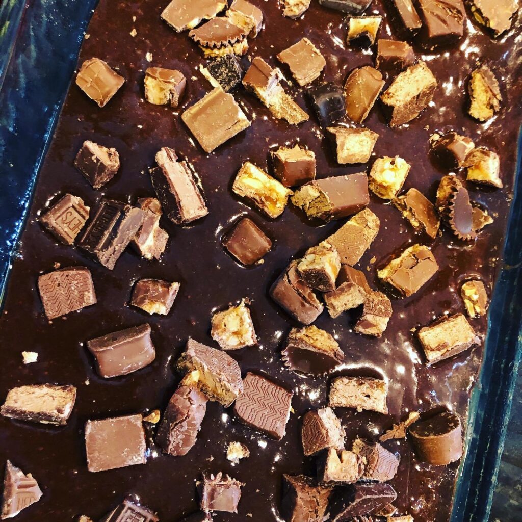 Halloween Candy Brownies