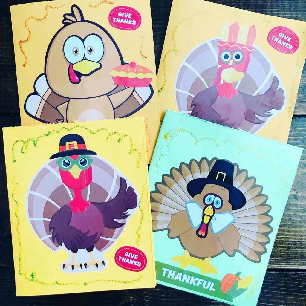 Thanksgiving Turkey Cards for Kids to Make