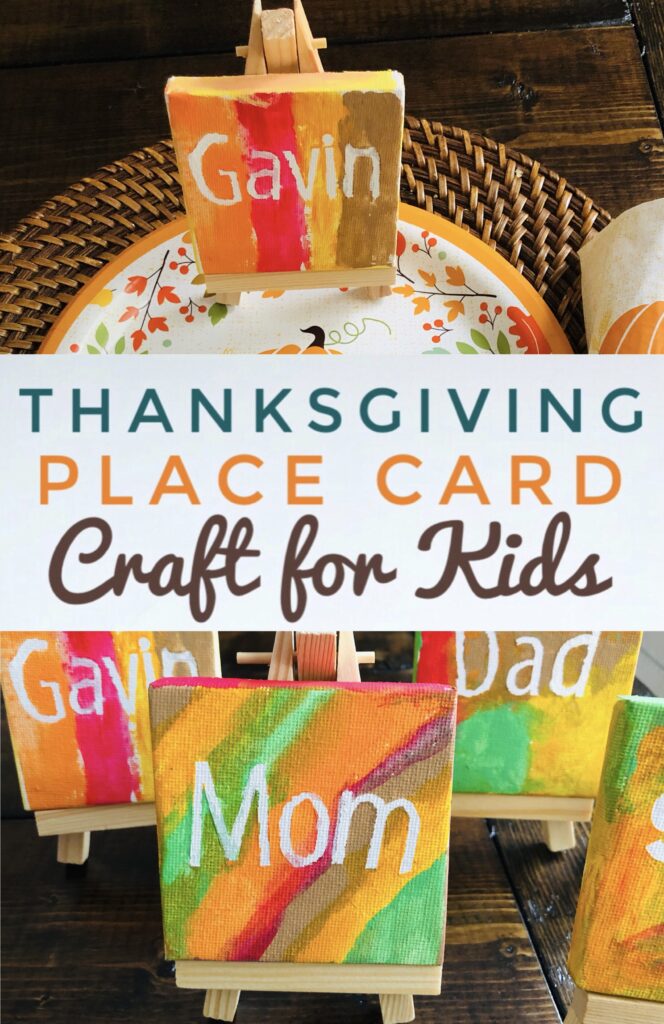 DIY Thanksgiving Place Card Craft for Kids