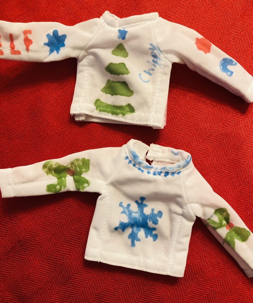 DIY Elf on the Shelf Shirt Activity