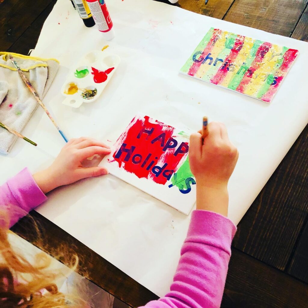 Christmas Painting Activity for Kids