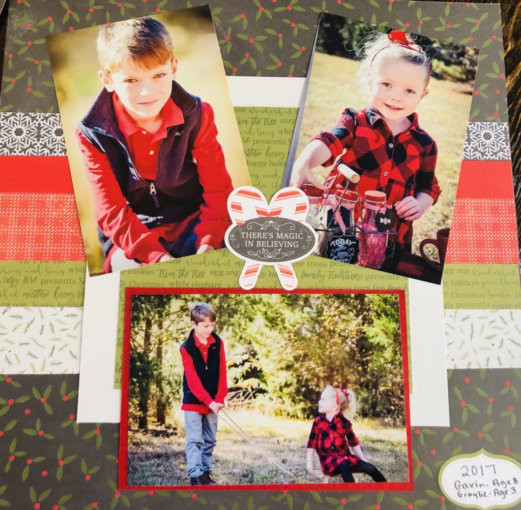 How to Create a Christmas Holiday Scrapbook - Glitter On A Dime