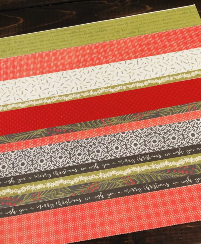 Paper Scraps for Holiday Cards