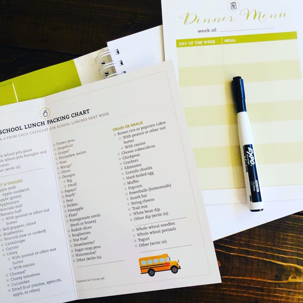 Meal Planning Workbook