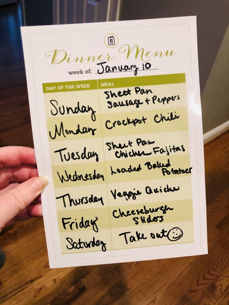 Weekly Meal Plan