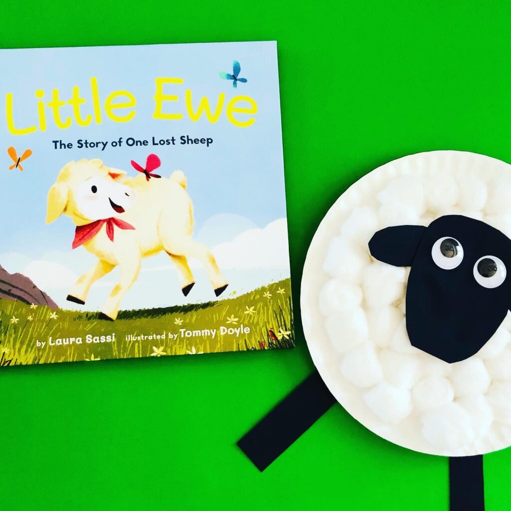 Paper Plate Sheep Craft and Book Review