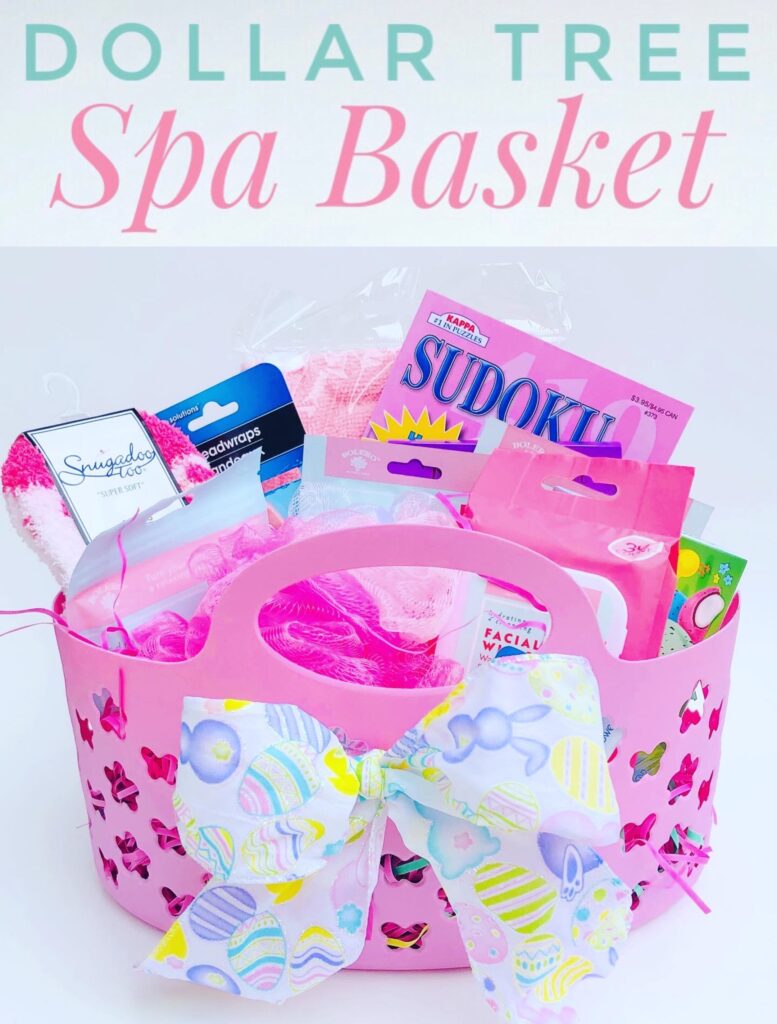 DIY Dollar Tree Spa Basket