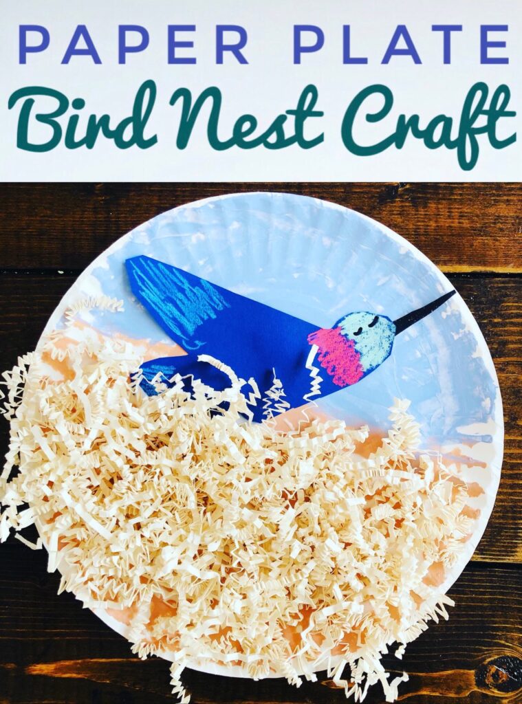 Paper Plate Bird Nest Craft