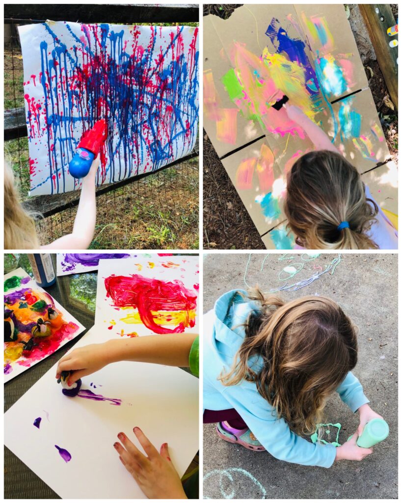 Art Projects for Kids: Large Scale Painting