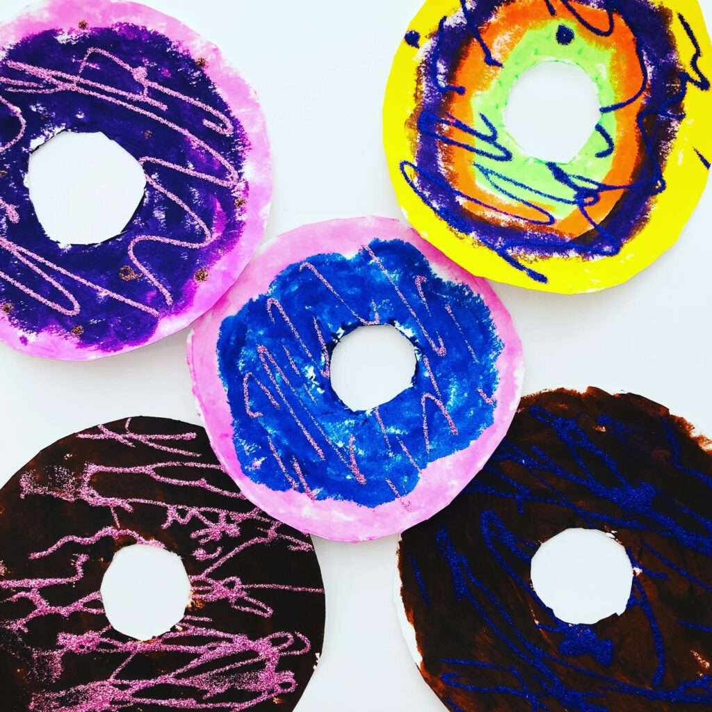 Paper Plate Donut Craft