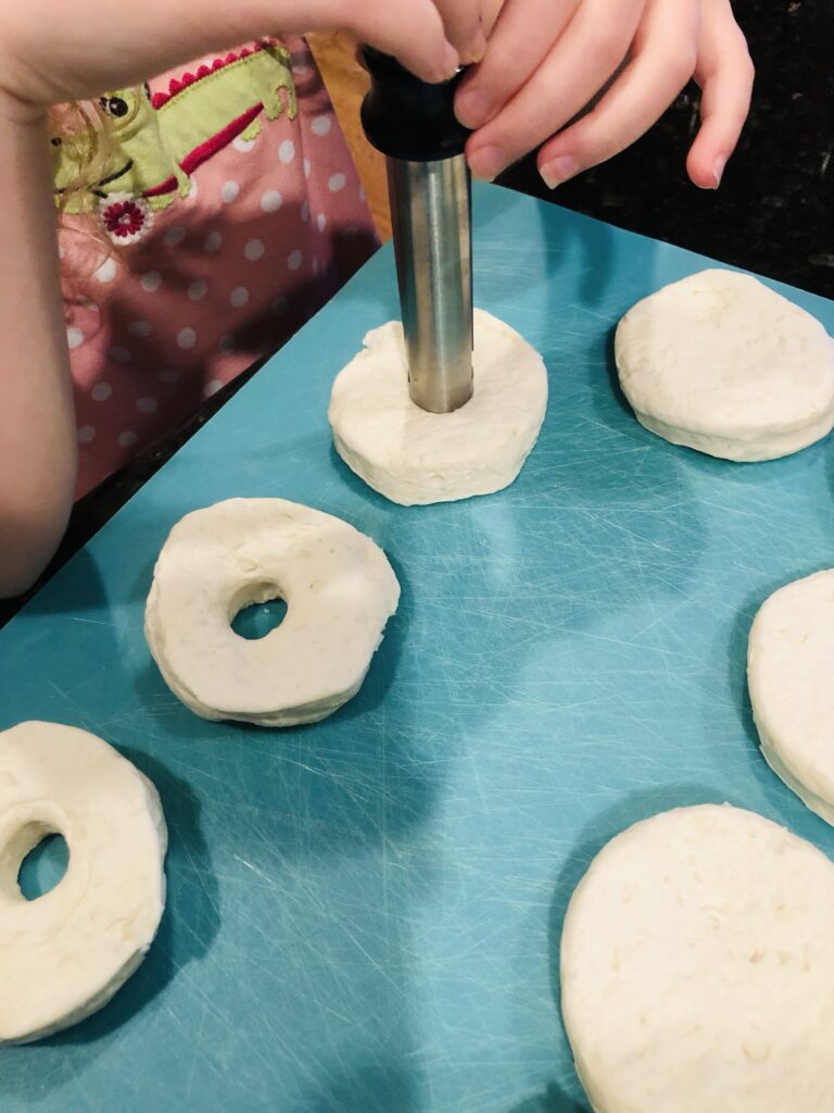 Making Air Fryer Donuts from Biscuit Dough