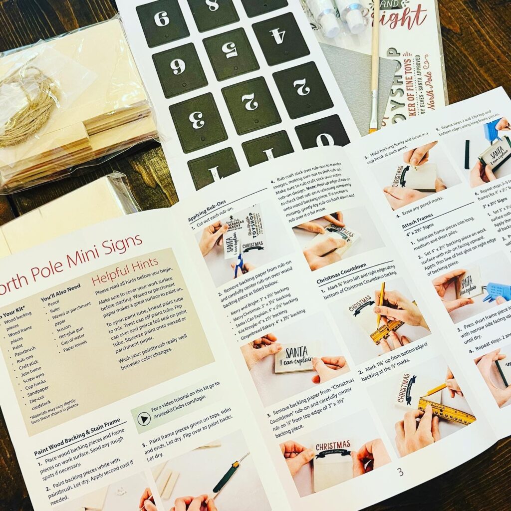 Instructions for Ornament Craft Kit Subscription