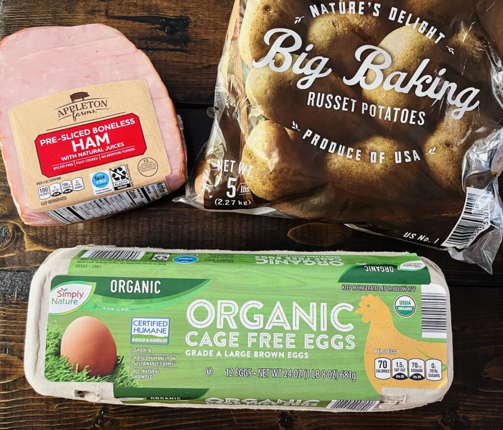 Ham Eggs Potato Bake AlDI Meal