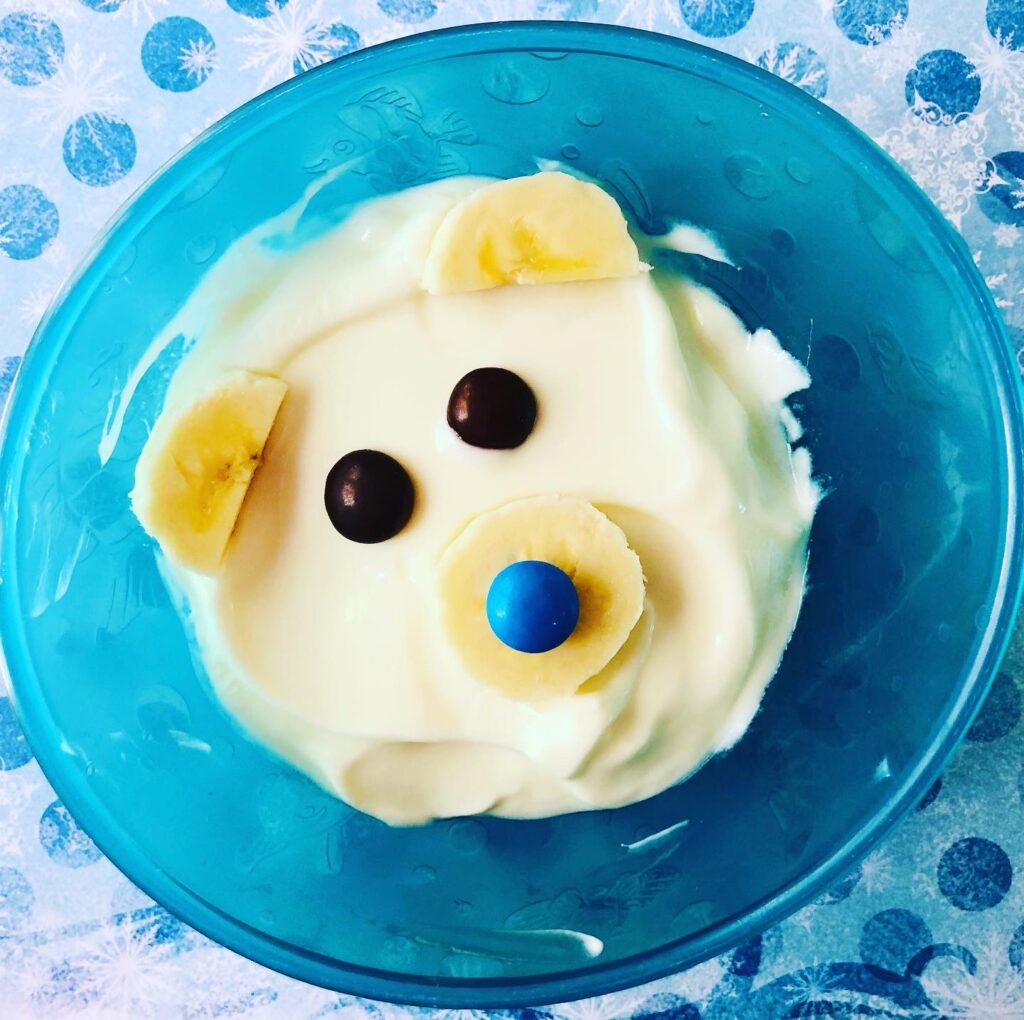 Cute Polar Bear Snack Craft or Breakfast