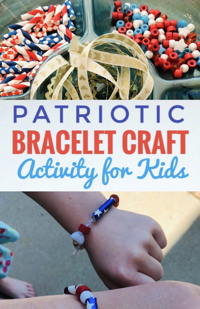 Patriotic Bracelet Craft Activity for Kids