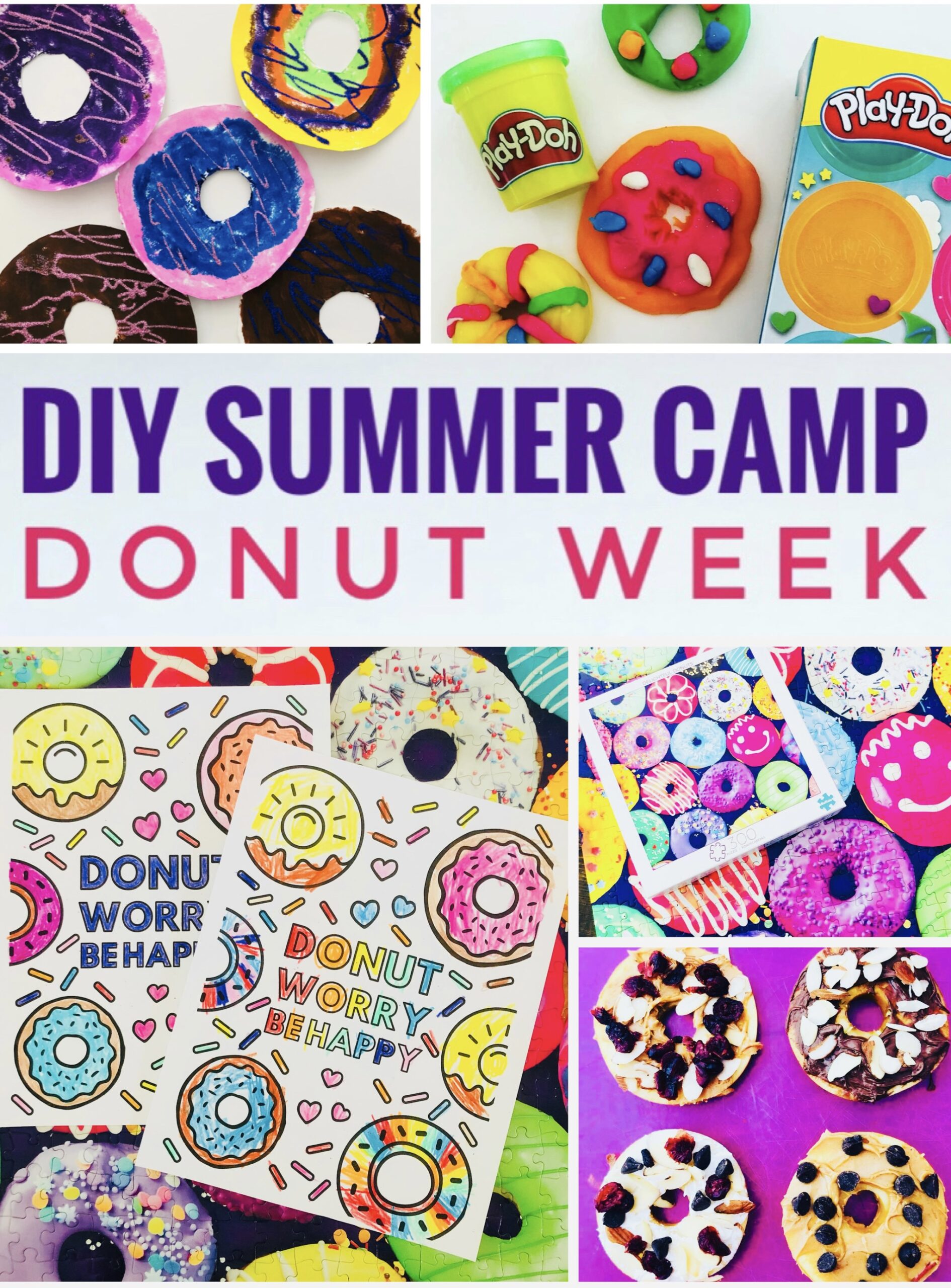Donut Week Crafts and Activities for Kids Glitter On A Dime