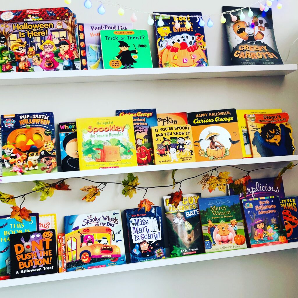 Halloween Book Shelf