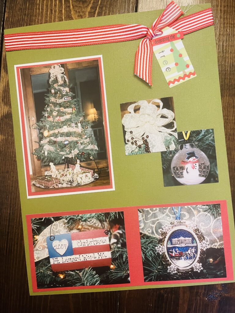 Scrapbook Holiday Decorations