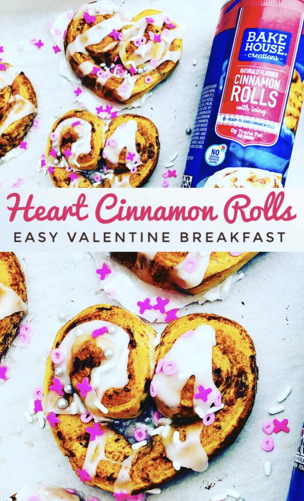 Heart Cinnamon Rolls Easy Valentine Breakfast
