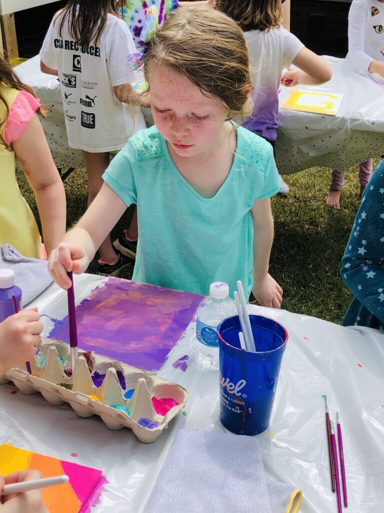 Backyard Painting Party
