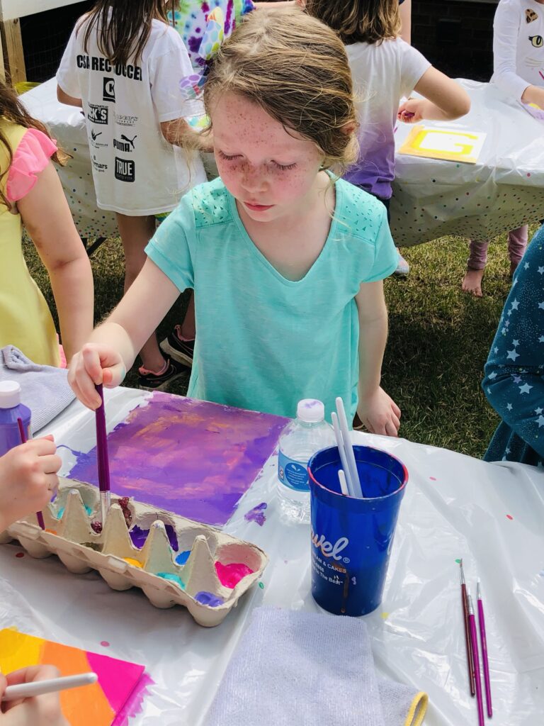 Backyard Painting Party 