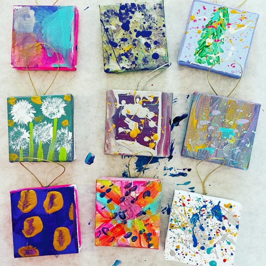 Mini Canvas Ornaments Kids Craft