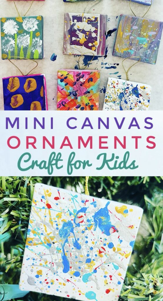 Mini Canvas Ornament Craft for Kids