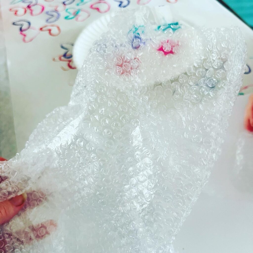 Bubble Wrap Painting for Kids