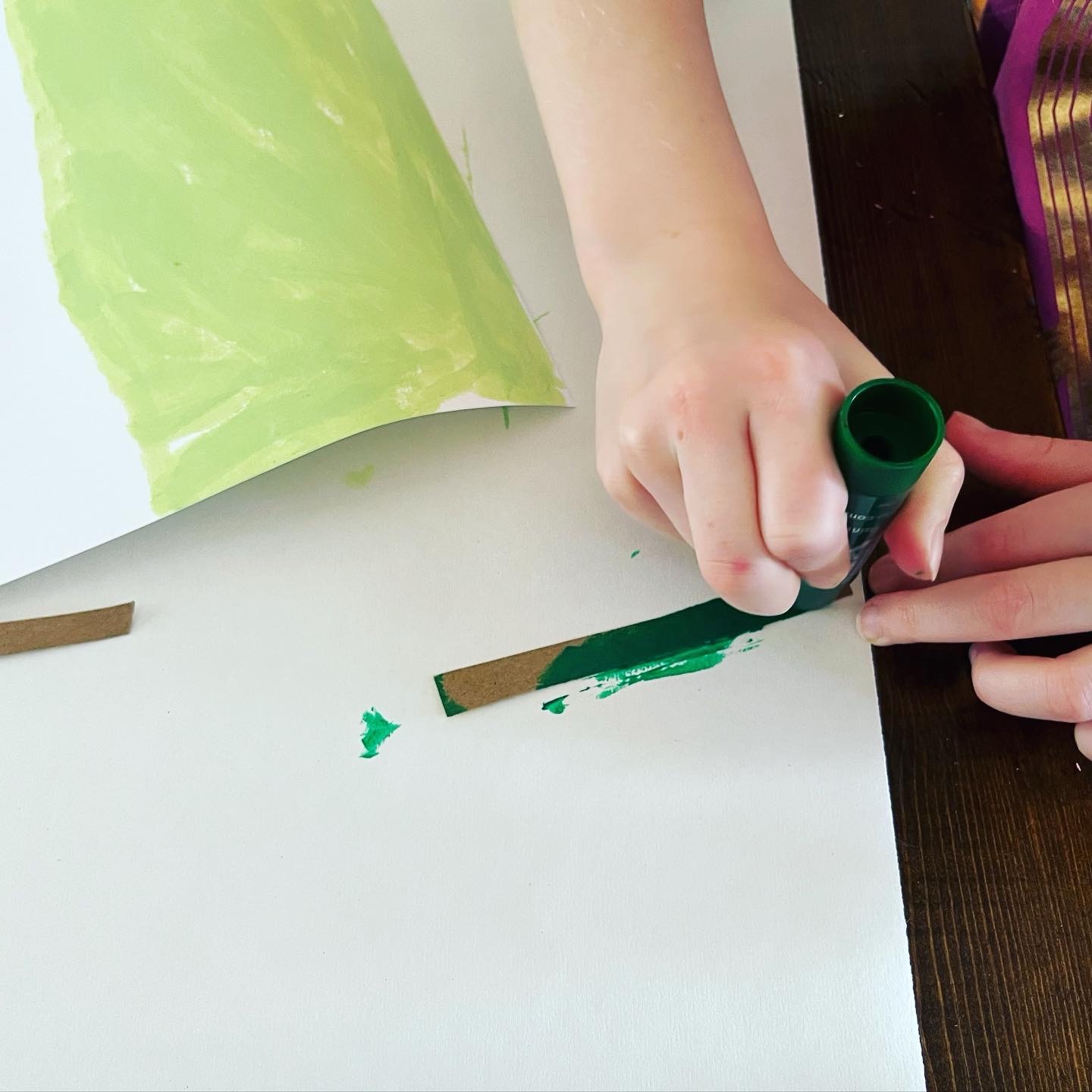 Spring Flower Recycled Cardboard Artwork - Glitter On A Dime