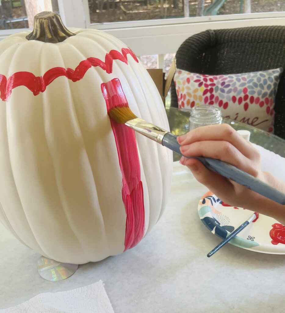Popcorn Pumpkin Painting Craft