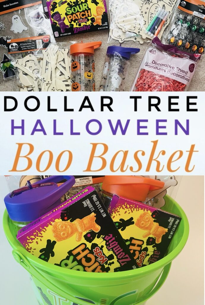 Dollar Tree Halloween Boo Basket for kids