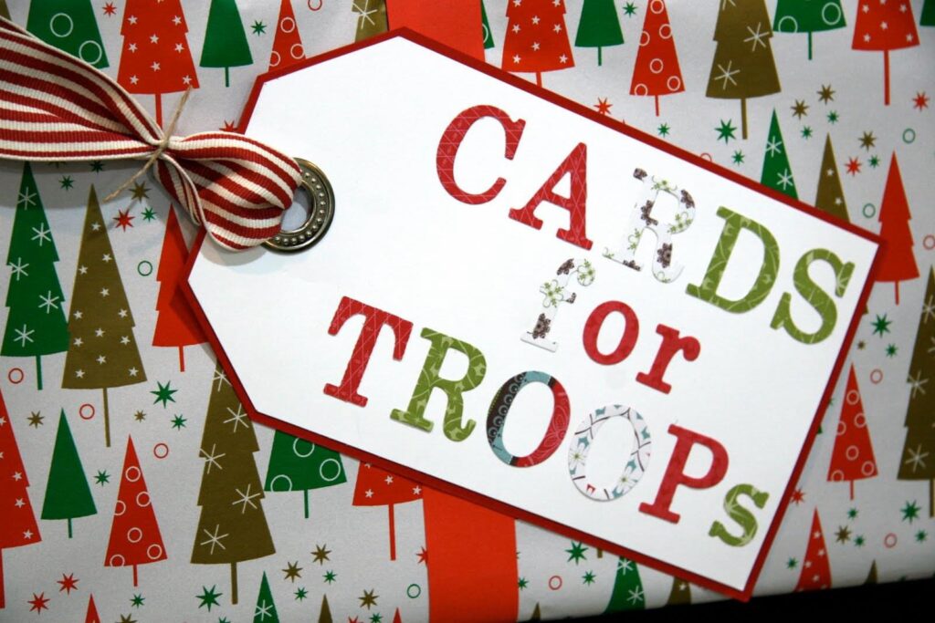 Kid Made Christmas Cards for Troops