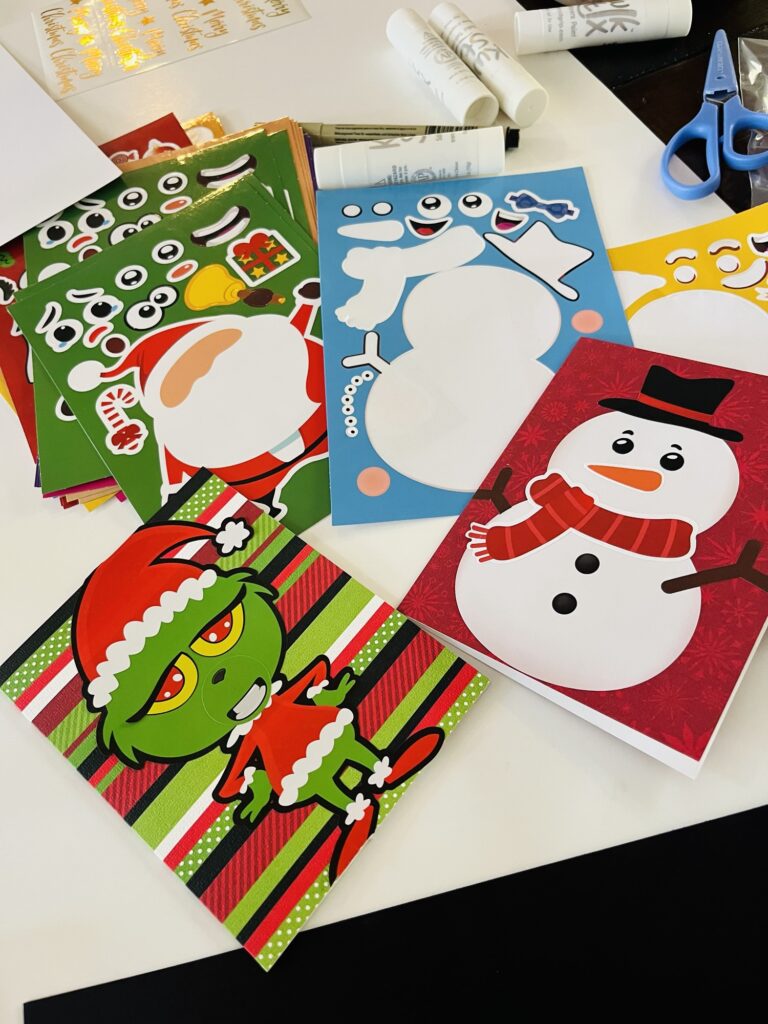 Easy Christmas Cards for Kids to Make Activity