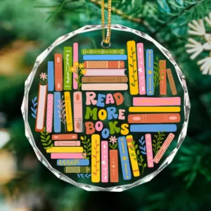 Book Lovers Gift Ornament