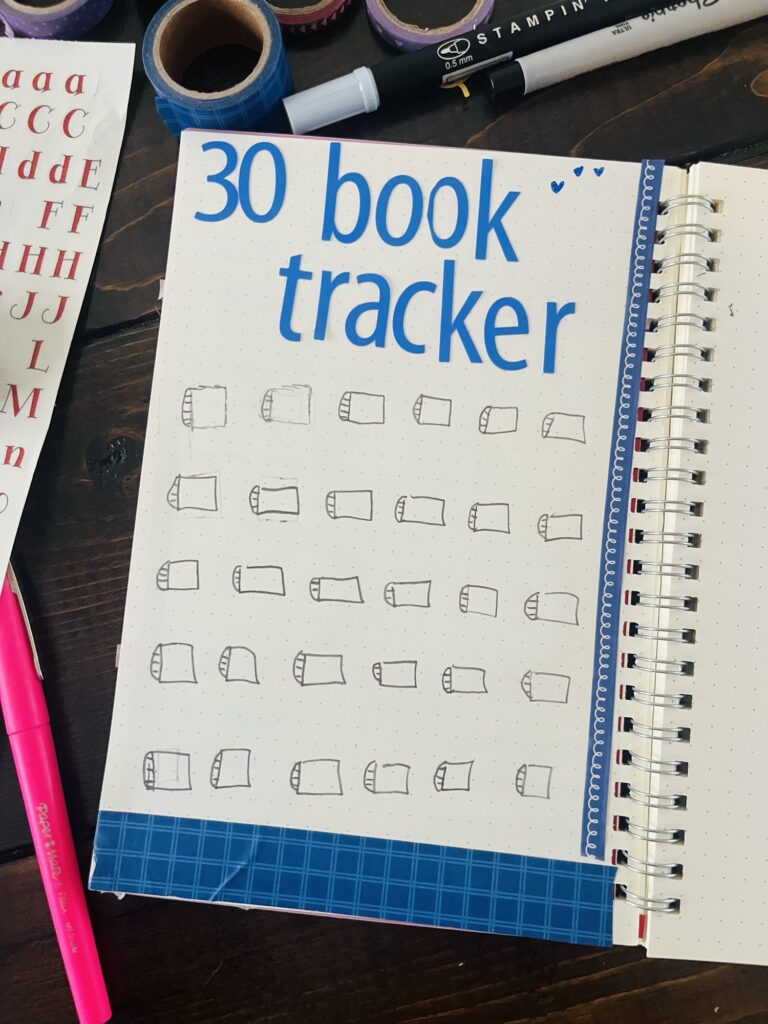 30 Book Tracker Page for Reading Journal