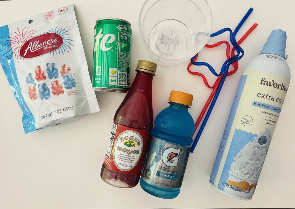 4th of July Mocktail Ingredients